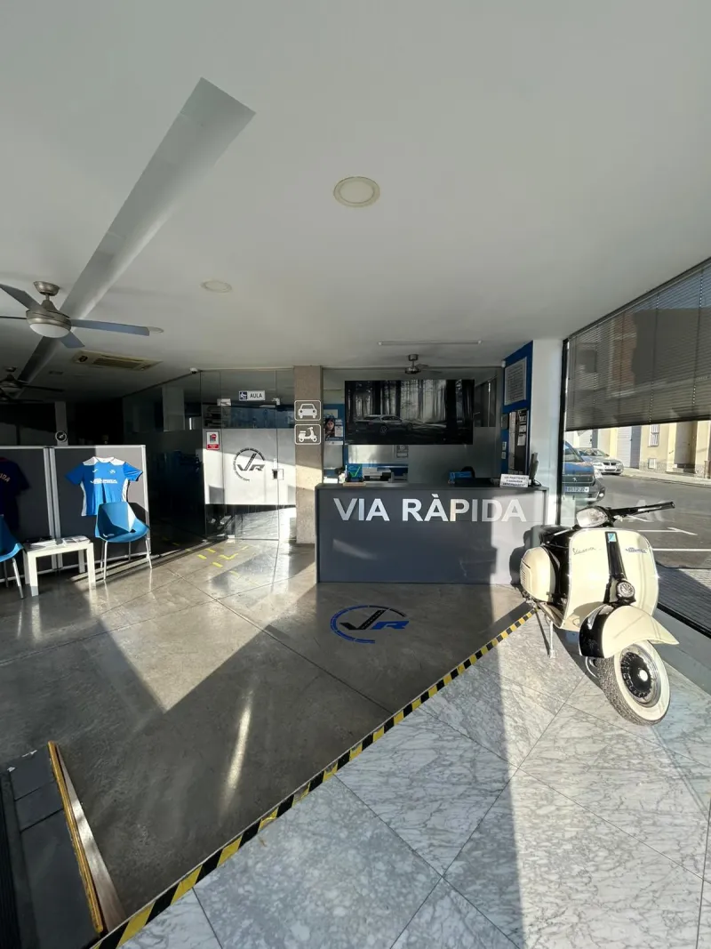 Àrea de recepció de l'autoescola
